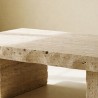 Table basse Ostal — gros plan sur la matière