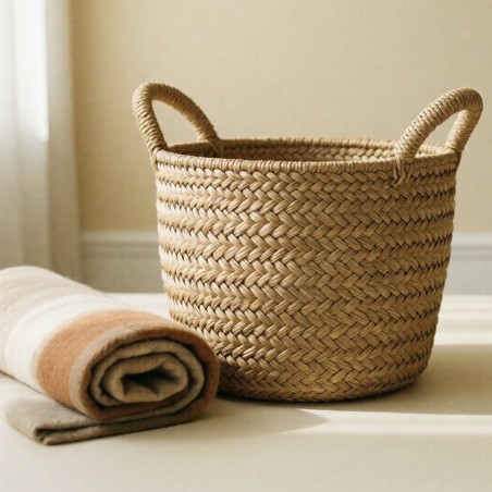 Panier Tressé — vue de trois quarts