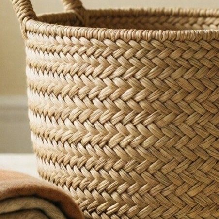 Panier Tressé — gros plan sur la matière