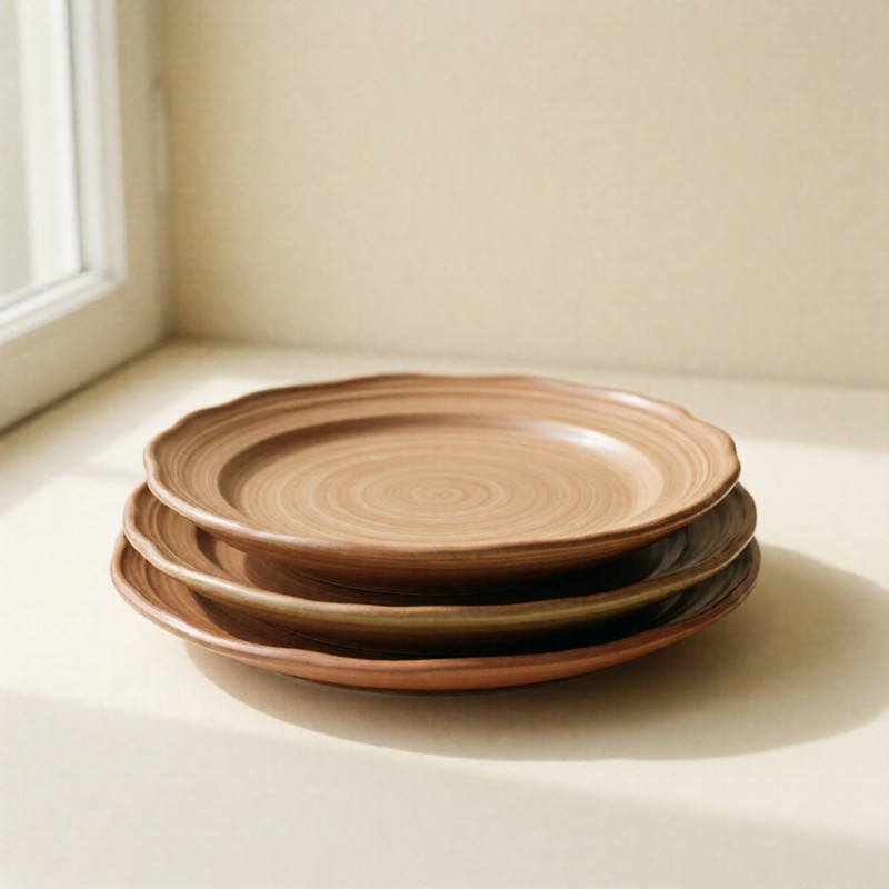 Assiettes Terre, lot de 4 — vue d'ensemble