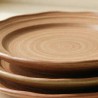 Assiettes Terre, lot de 4 — gros plan sur la matière