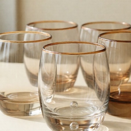 Verres Bulle, lot de 6 — détail