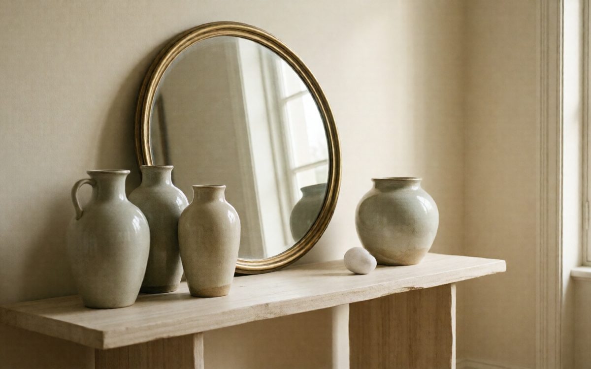 Objets de décoration en grès, laiton & albâtre | Maison Alba