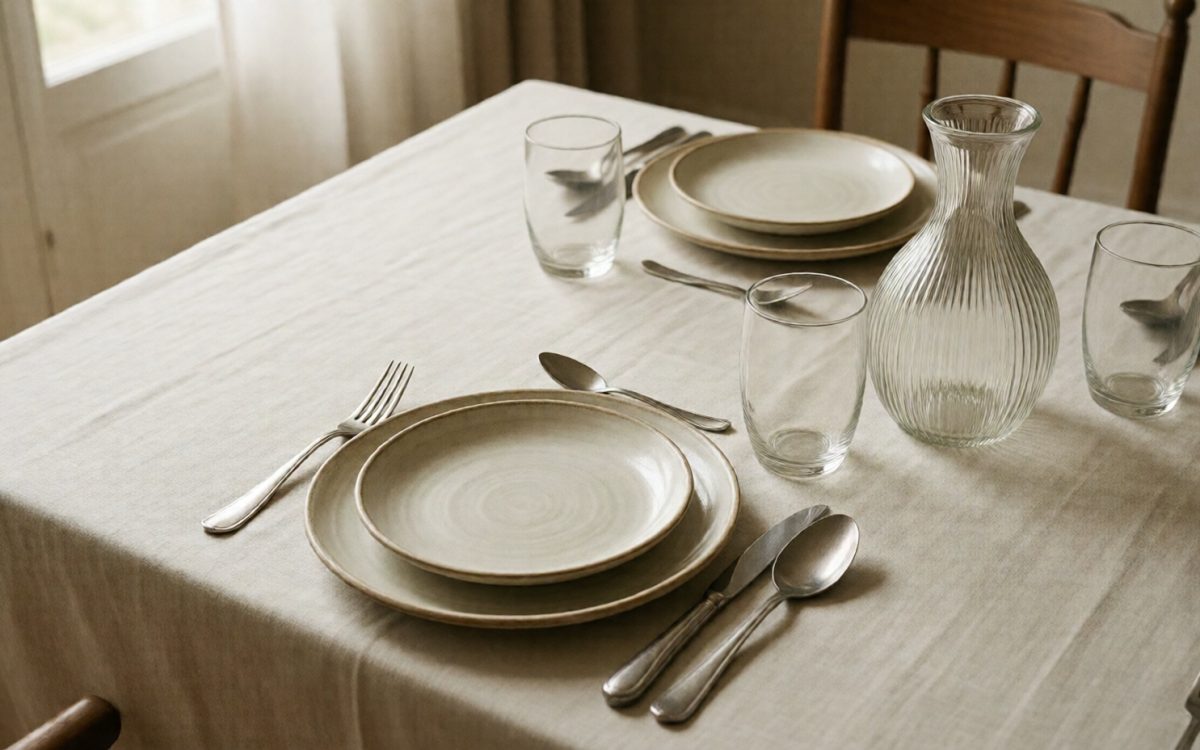 Art de la table : grès, verre soufflé & couverts | Maison Alba